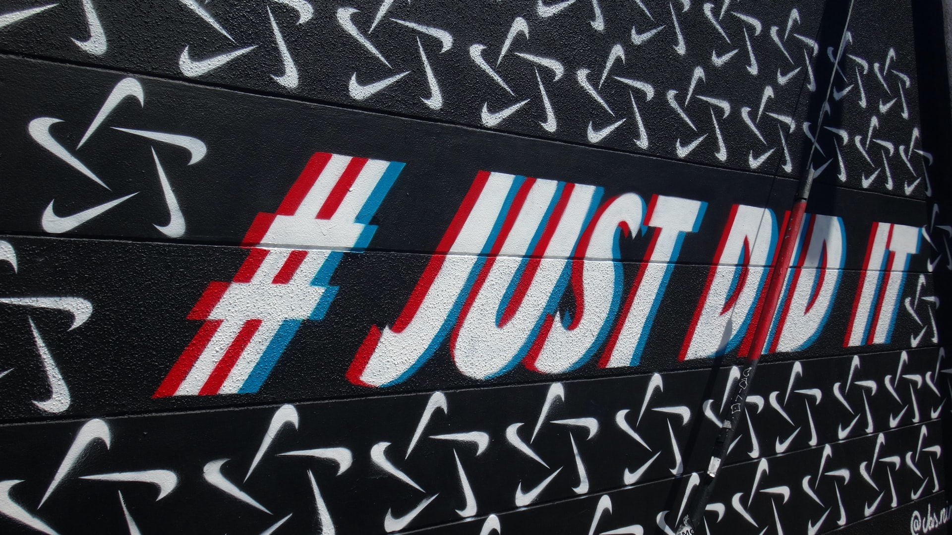 #Just Do It painted on a wall